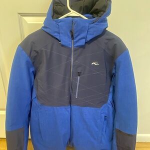 Men's Blue and Black Ski Jacket